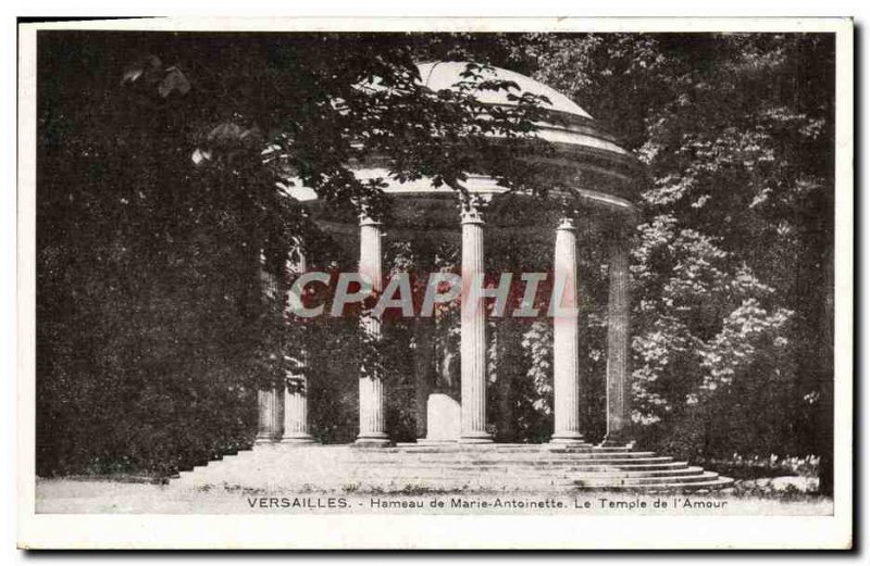 Old Postcard Versailles Marie Antoinette Hamlet Of The Temple of & # 39Amour