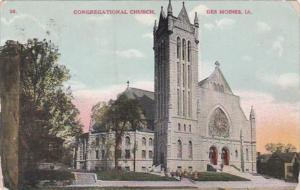 Iowa Des Moines Congregational Church 1909