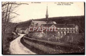 Old Postcard In Morvan Pierre Qui Vire Entree From Monastery