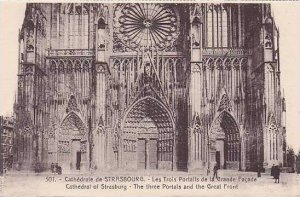 France Strasbourg Cathedrale de Strasbourg Les Trois Portails de la Grande Fa...