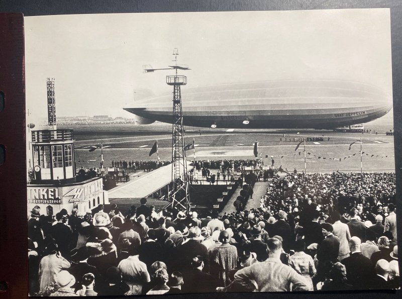 Original Germany Graf Zeppelin LZ 127 Arrival  Real Photo