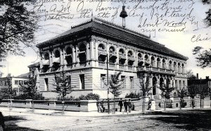 1906 PROVIDENCE RHODE ISLAND PUBLIC LIBRARY EARLY UNDIVIDED POSTCARD P643