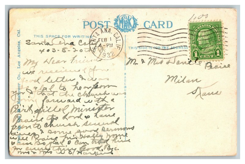 Orange Grove Poinsettias California My California Poem Standard View Postcard