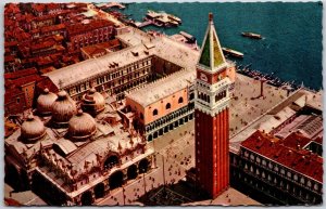 1950's Venezia View Of The Air Tower Building Castles Ocean View Posted Postcard