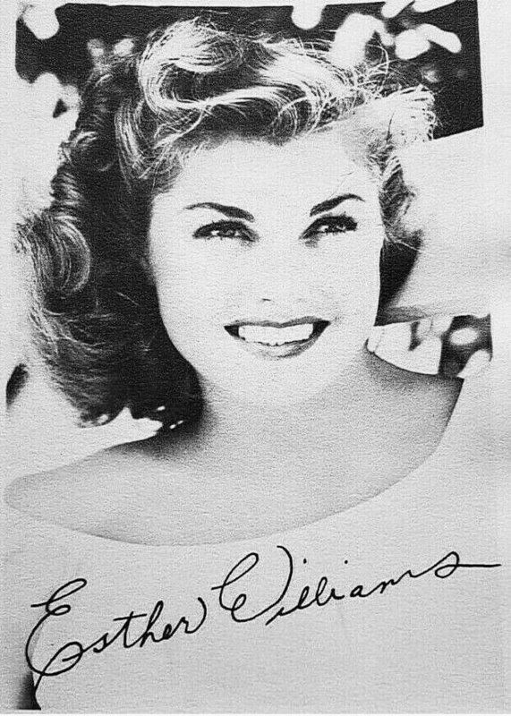 1940's Vintage Esther Williams Signed Studio Portrait Photo