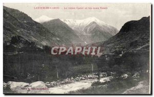 Old Postcard Old Latour de Carol Carol and the two towers