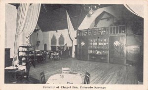 Postcard Interior of Chapel Inn in Colorado Springs, Colorado~128607