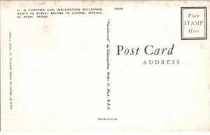 El Paso, Texas - Border Crossing between Texas and Juarez, Mexico - c1950