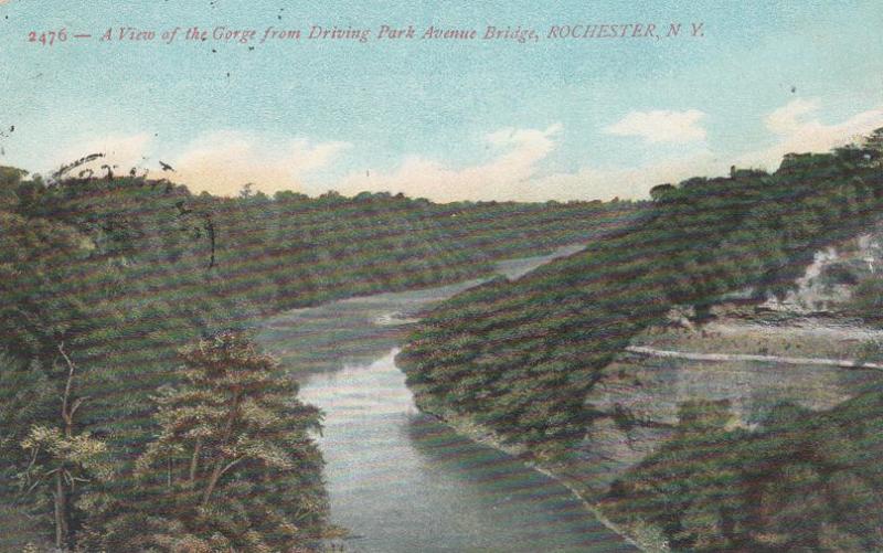 Genesee River from Driving Park Avenue Bridge Rochester New York - pm 1920 - DB