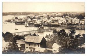 RPPC Boothbay Harbor, Maine Real Photo Postcard