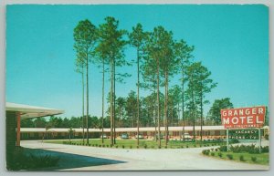 Jacksonville Florida~Granger Motel~Gold House Restaurant~Cars Parked~1950s