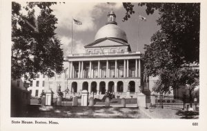 Massachusetts Boston The State House Real Photo