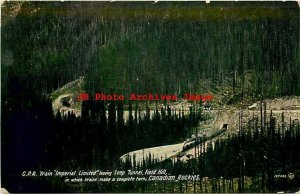 Canada, British Columbia, Field, Loop Tunnel, Canadian Pacific Railway,Valentine