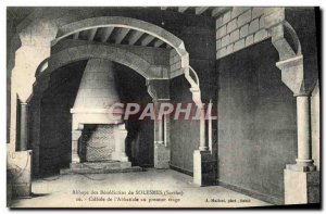 Postcard The Benedictine Abbey De Solesmes cell of & # 39abbatiale first floor