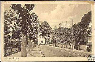 norway norge, BERGEN, Kalfaret, Tramway (1920s)