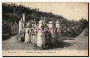 Old Postcard Mesnil Val Le Chateau De Pierrefonds In Miniature