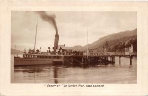 BR64765 steamer at tarbet pier loch lomond ship bateaux real photo   scotland