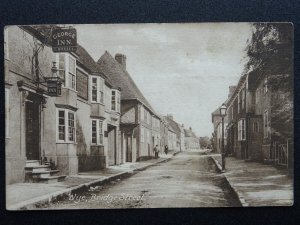 Kent Ashford WYE Bridge Street & THE GEORGE INN c1922 Postcard by H. Mummery