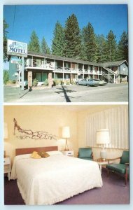 SOUTH LAKE TAHOE, California CA ~ Roadside SILVER SLIPPER MOTEL c1960s Postcard