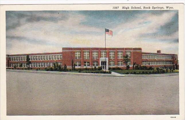 Wyoming Rock Springs High School Curteich