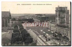 Postcard Old Vincennes Vue Generale du Chateau