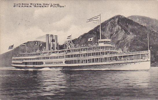 Steamer Robert Fulton Of The Hudson River Day Line 1909