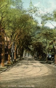 ME - Portland. High Street circa 1910