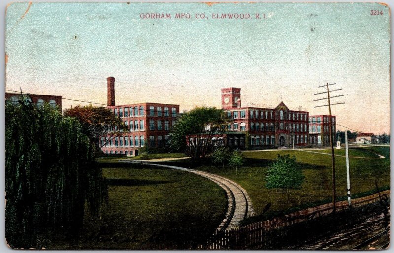 1907 Gorham Manufacturing Company Elmwood Rhode Island RI Posted Postcard