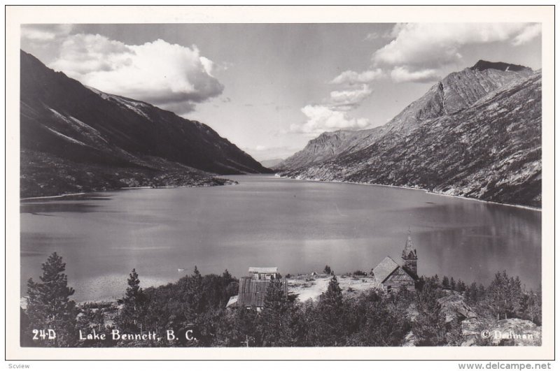 RP; BRITISH COLUMBIA, Canada, 1950's; Lake Bennett