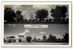 1950 Ruebush Courts Exterior Exterior Deming New Mexico NM Posted Trees Postcard