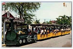 1973 Scenic Conch Tour Train Station Tourist Attraction Key West FL Postcard