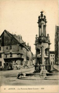 CPA AUTUN - La Fontaine St-Lazare (354370)