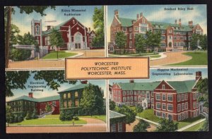 Massachusetts WORCESTER MultiView - Worcester Polytechnic Institute pm1948 LINEN