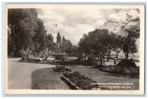 Varna Bulgaria Postcard View of The Sea Garden c1940's Posted RPPC Photo