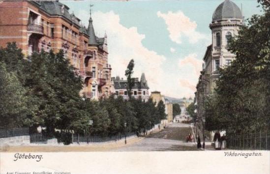 Sweden Goteborg Viktoriagatan Victoria Garden 1907