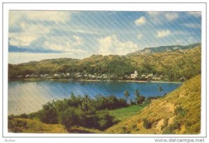 Bird's Eye View of Umatac Village & Bay, Guam,  40-60s