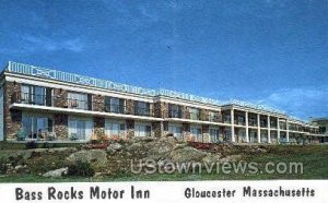 Bass Rocks Motor Inn - Gloucester, Massachusetts MA Postcard