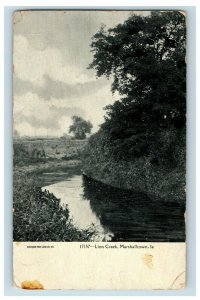 Circa 1900-09 View on Linn Creek, Marshalltown, Iowa Vintage Postcard P10