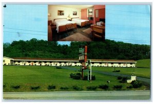 c1960 Tourest Motel Hotel Building Pittsburgh Evans City Pennsylvania Postcard