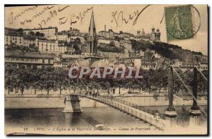 Old Postcard Lyon Church and St Georges Masqueraded Coteau de Fourviere