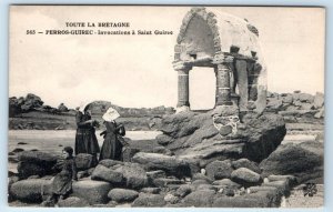 Toute La Bretagne Perros-Guirec Invocations a Saint Guiree FRANCE Postcard