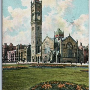 c1900s UDB Boston MA New Old South Church Raphael Tuck Dorchester Cancel PC A201