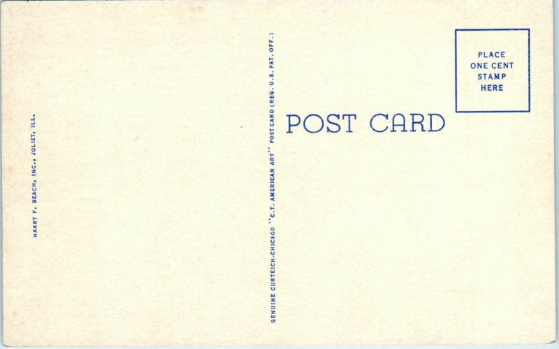 1920s Joliet High School Joliet Illinois Postcard