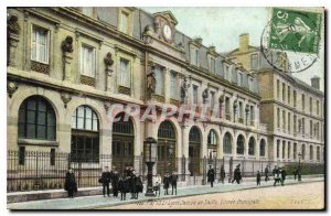 Postcard Old Paris Le Lycee Janson de Sailly Main Entree