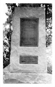 RPPC Gold Hill Mine Monument Grass Valley, CA Mining c1950s Vintage Postcard