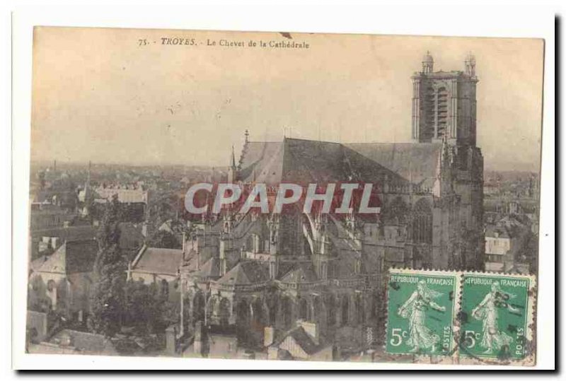 Troyes Old Postcard The bedside cathedral