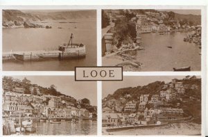 Cornwall Postcard - Views of Looe - Ref 19817A