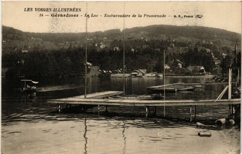 CPA Les Vosges Ill...GÉRARDMER - Le Lac - Embarcadére de la Promenade (455635)