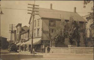 Thompsonville Enfield Connecticut CT Main St. c1910 Real Photo Postcard