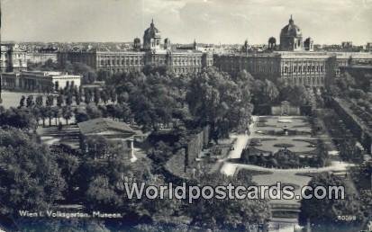 Volksgarten Museen Wien, Vienna Austria 1952 